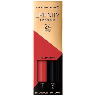 Max Factor Lipfinity 24HRS Lip Colour dlouhotrvající rtěnka s balzámem korálová 4,2 g