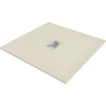 Mexen Hugo Квадратен поддушов корито SMC 100 x 100 см, бежово, капак Inox - 42691010-X (42691010-X)