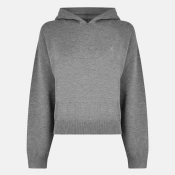 Jack Wills Суичър Jack Wills Women's Knitted Hoodie - Charcoal Marl