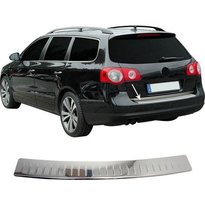 Nerez leštený kryt prahu zadného nárazníka Omtec VW Passat B6 2005-10 kombi