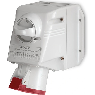 SCAME Промишлен контакт с ключ 0/I 3P+Е 16A IP44 серия Optima модел Combi (513.1656TS)