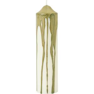 ferm LIVING Dryp Pillar свещ, 20 см, маслиненозелена (1104271895)