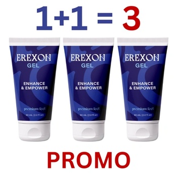 Промоция 1 + 1 = 3! erexon gel - Гел за Ерекция