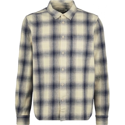 DEDICATED Мъжка риза с копчета Dedicated Shirt Rute Flannel Shadow Check Shirt - Rainy Day (033-2359-0212)