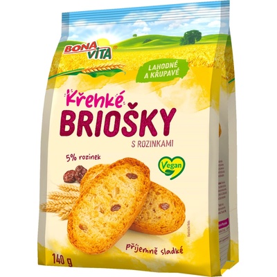 Bonavita Krehké briošky s hrozienkami 140 g