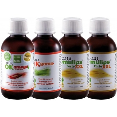 Kardio Pack OK Omega-3 Complete 120 ml OK Gama+ 115 ml 2x Emulips Forte XXL 2 x 120 ml