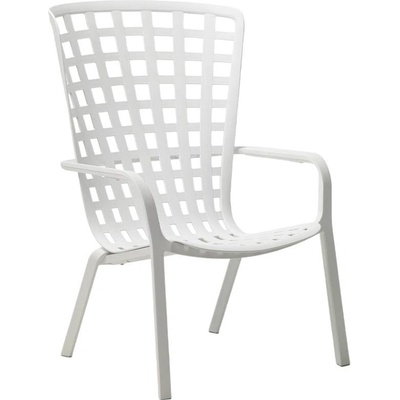 NARDI Folio Bílé plastové zahradní křeslo