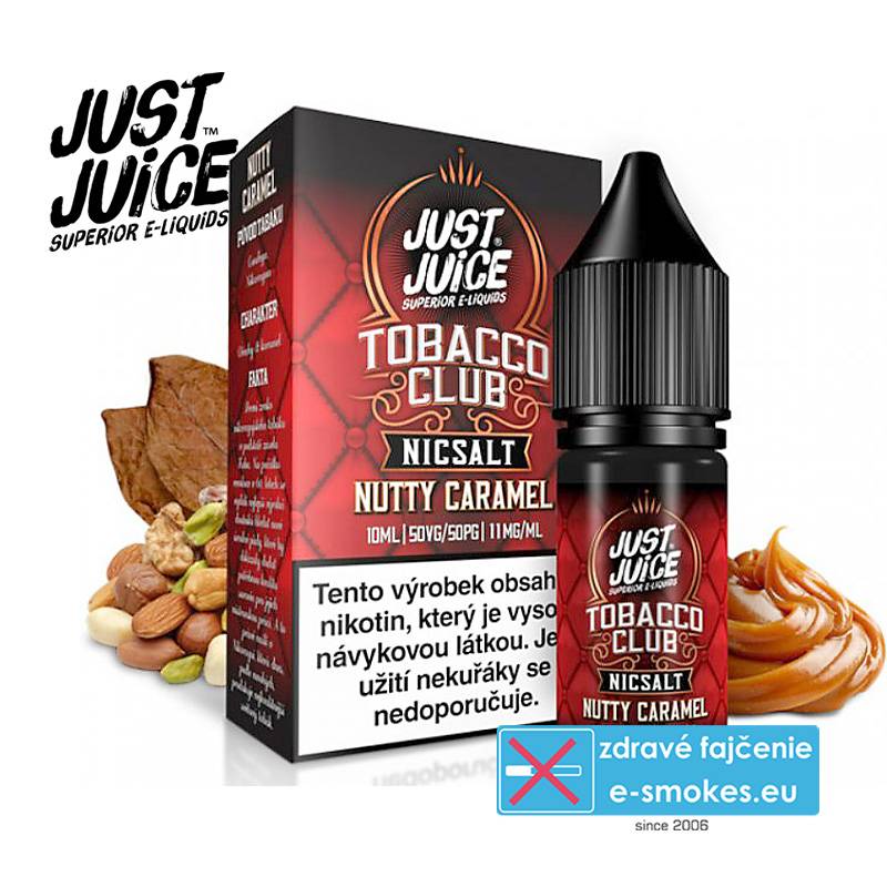 Just Juice Salt Tobacco Nutty Caramel 10 ml 20 mg od 5,07 €