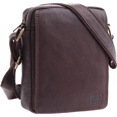 Sendi Design pánská kožená Crossbody taška T52006 hnědá