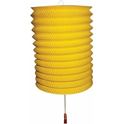 Lampion papírový 28 cm, žlutý
