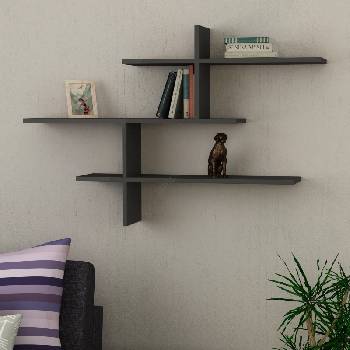 ASIR GROUP Етажерка LEO 80, 5x123 см антрацит (AS1905)