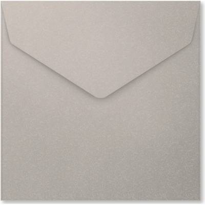 Barevné obálky samolepící - 155 x 155 mm - Stříbrná