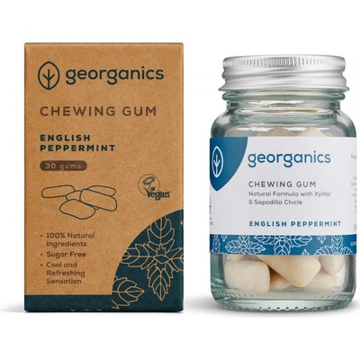 Georganics Žvýkačky máta peprná 30 ks
