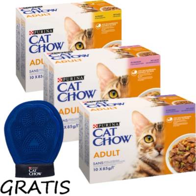 PURINA Cat Chow Adult Krmivo v želé MIX příchutí 30x85 g