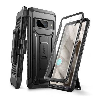 Удароустойчив хибриден кейс с вграден протектор за дисплея за Google Pixel 8 - i-Blason SUPCASE Unicorn Beetle Pro Case (черен) (UNI-C-BEE-PRO SAM-GAL-S23FE BLACK)