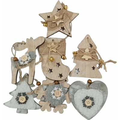 Drevená vianočná dekorácia