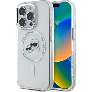 KARL LAGERFELD IML K&CH Глави Метален Рамка MagSafe Заден Калъф за iPhone 16 Pro Max Прозрачен Karl Lagerfeld | Lilav | ЖЕНИ | UNI