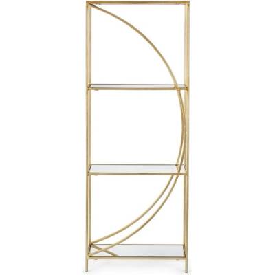 Bizzotto Стоманена библиотека в златист цвят 56x151, 5x25 cm Elenor - Bizzotto (0746421)