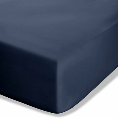 Catherine Lansfield Easy Iron Percale prostěradlo tmavé modré 150x200