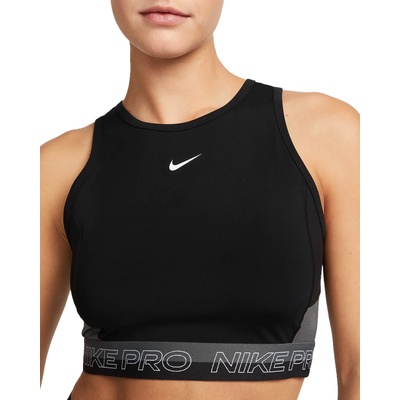 Nike Потник Nike W NP DF CROP TANK FEMME Черен Velikost M