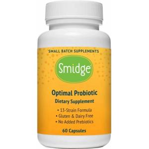 Smidge Optimal Probiotics, 13 щама, 10 милиарда CFU, 60 растителни капсули