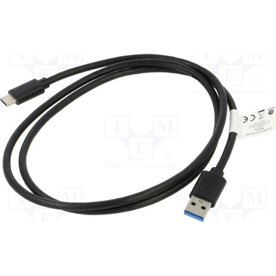 Lanberg CA-USBO-31CU-0010-BK USB 3.1, USB A vidlice, USB C vidlice, zlacený, 1m, černý