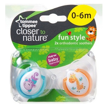 Tommee Tippee silikón CTN Fun 2ks 0-6m