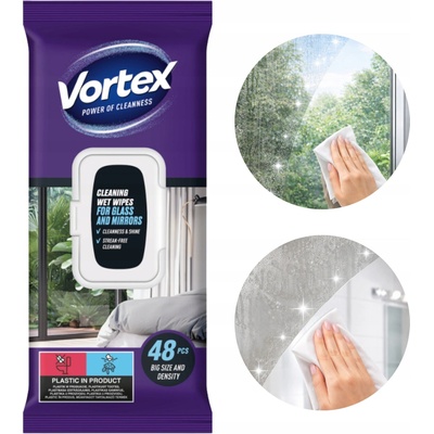 Vortex Vlhčené utierky na drevené povrchy 48 ks