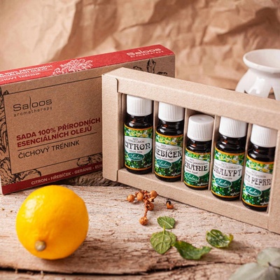 Saloos sada esenciálních olejů Čichový trénink 1 x ml + 4 x 10 ml – Zboží Dáma