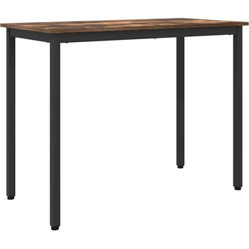 vidaXL Маса Димян дъб 100 x 50 x 76, 5 см Инженерна дървесина и стомана (873776)