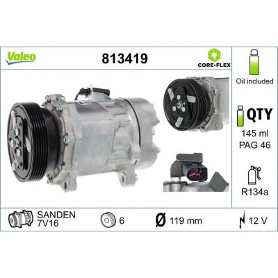 Kompresor, klimatizace VALEO 813419
