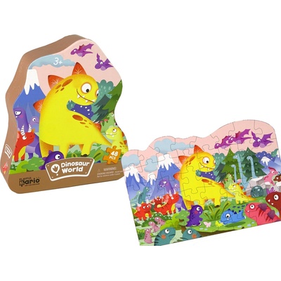 LEAN Toys Dinosauří sopka 48 dílků