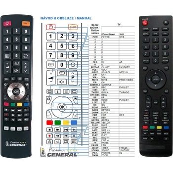GENERAL METZ 32E2X11A, 40E2X11A - съвместимо дистанционно управление на марката General (32E2X11A, 40E2X11A)