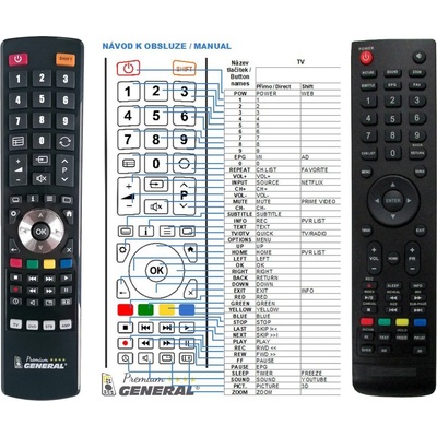 GENERAL METZ 32E2X11A, 40E2X11A - съвместимо дистанционно управление на марката General (32E2X11A, 40E2X11A)