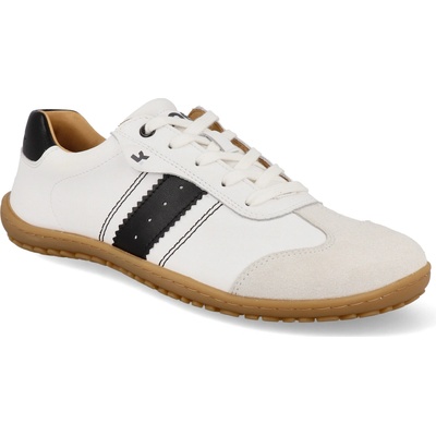 Barefoot dámske tenisky Koel – Ila Napa Suede 3.0 Off White/Black biele/čierny pásek