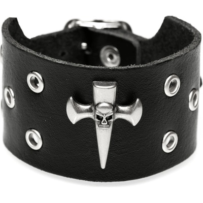 Black & metal Гривна Кръст Череп - bwz-716