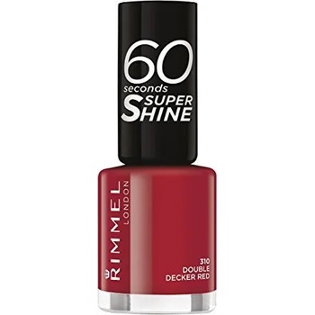 Rimmel 60 Seconds лак за нокти Woman 8 мл 310 Double Decker Red
