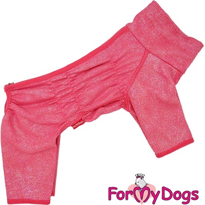 FOR MY DOGS Overal RED METALLIC