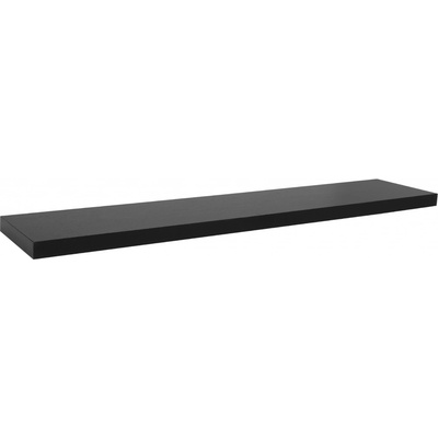 Aga Nástěnná police 100x23,5 cm Černá – Zboží Dáma