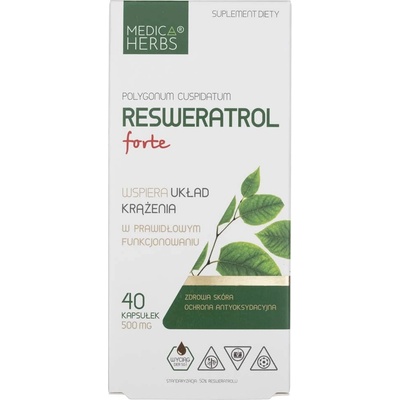 Medica Herbs Resveratrol Forte 500 mg 40 kapsúl