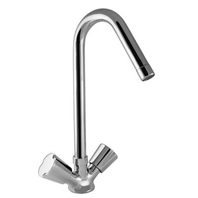 Fildişi Кухненски смесител с врътки Жули стоящ, хром