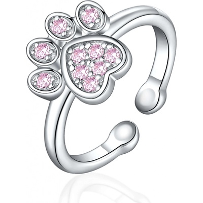 Olivie Dětský prstýnek TLAPKA PINK 8101