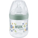 Nuk fľaša dojčenská For Nature s kontrolou teploty zelená 150 ml