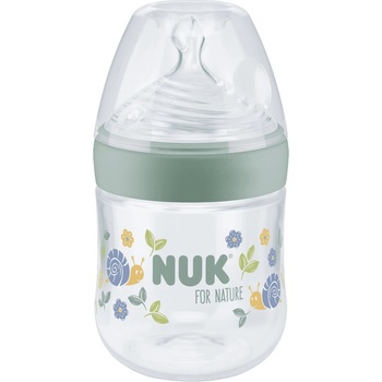 Nuk fľaša dojčenská For Nature s kontrolou teploty zelená 150 ml