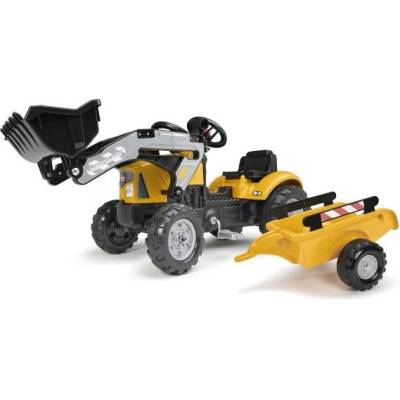 Falk Šlapací traktor 2035M SuperBuilder s nakladačem a vlečkou