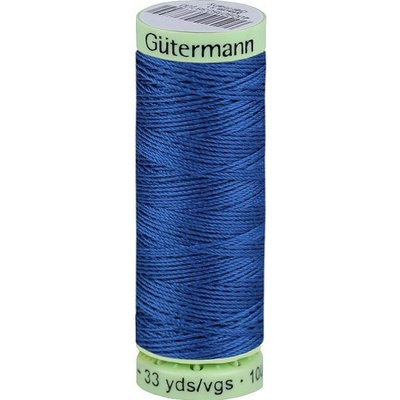 Polyesterové nitě Gütermann Jeans návin 30 m, střední, 322 modrá námořnická