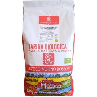 Antico Molino Rosso Multicereální mouka s mákem mletá kamenem BIO 5 kg
