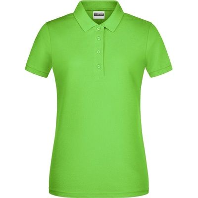 James & Nicholson Polokošile JN 8009 bio bavlna krátký rukáv dámská COT-02800904201 Zelená lime