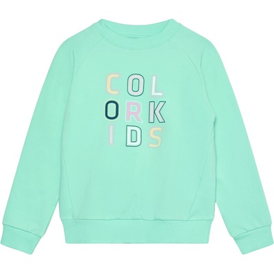 Color Kids Детски пуловер Color Kids Kid's Sweat with Logo Print Jumper - Cabbage - размер 92 (EU) (704-5847-0111)