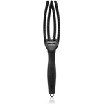 Olivia Garden Fingerbrush Boar & Nylon Четка за коса с влакна от найлон и глиган Full Black S